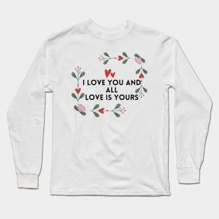 f valentine quotes stickers | message  for you baby Long Sleeve T-Shirt